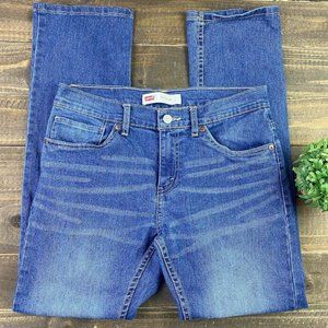 Levi's 511 Slim Straight Fit Boy's Blue Jeans Size 18 Reg. 29/29 Dark Wash Jeans